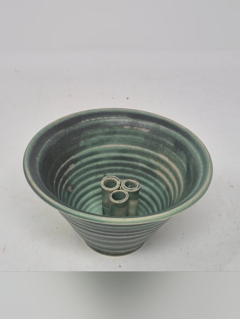 Studio Pottery Ikebana Bowl/Floral Frog